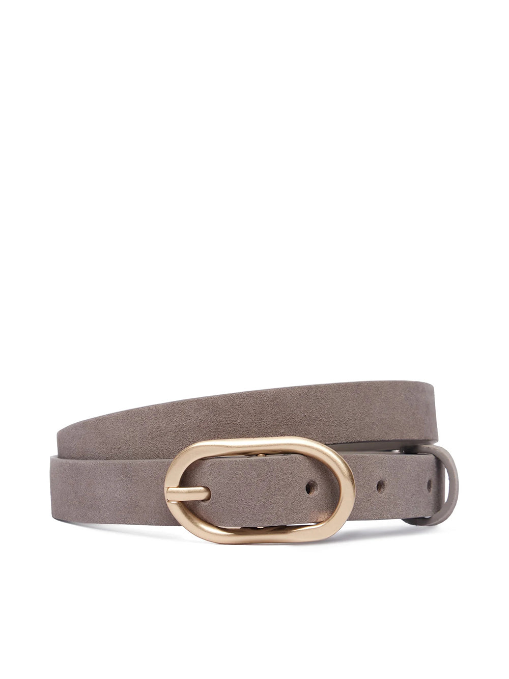 חגורה קלווין קליין Organic Buckle Suede Belt 20Mm נשים