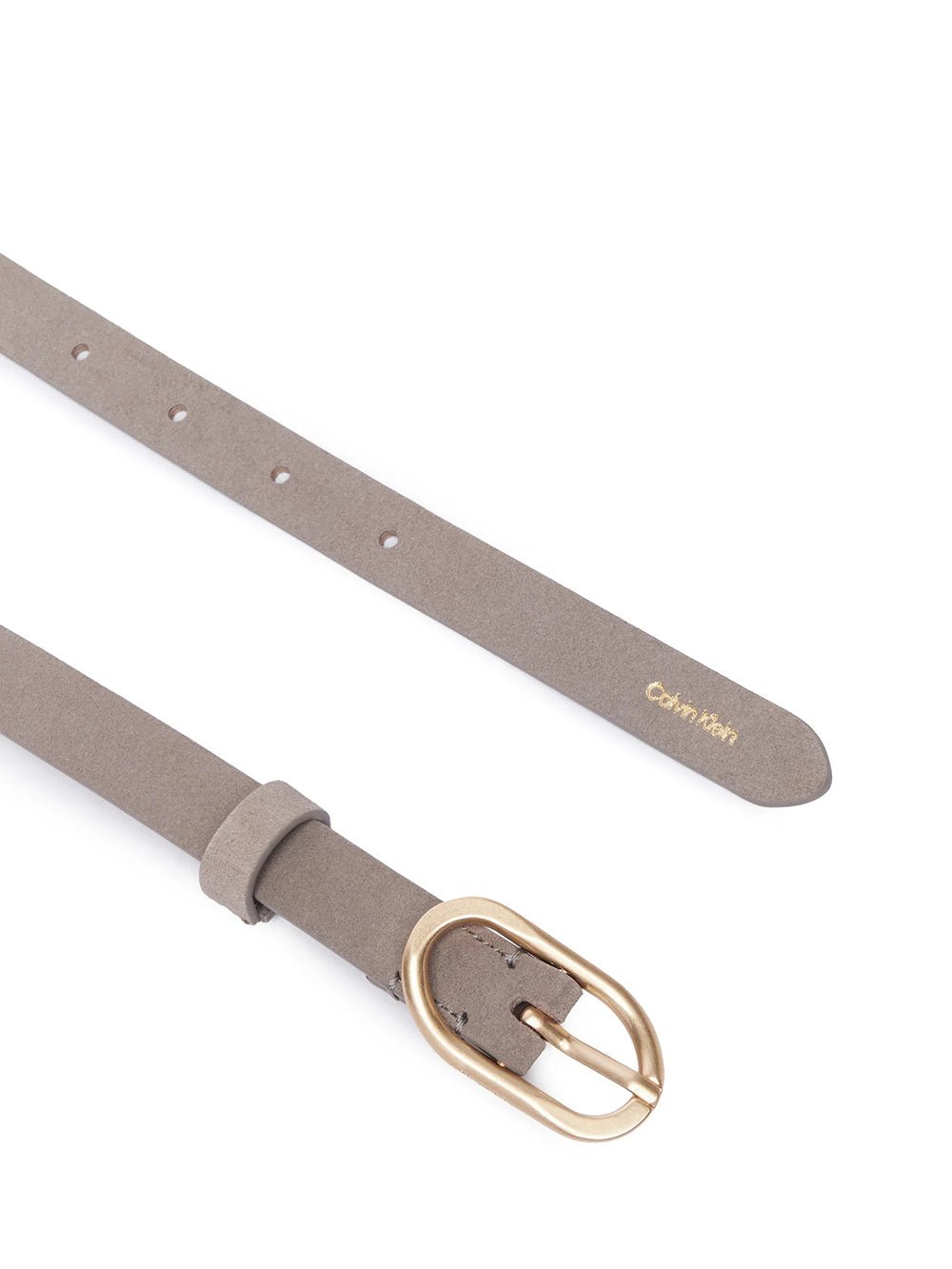 חגורה קלווין קליין Organic Buckle Suede Belt 20Mm נשים - ck-LV04F7110G-PDJ-85CM