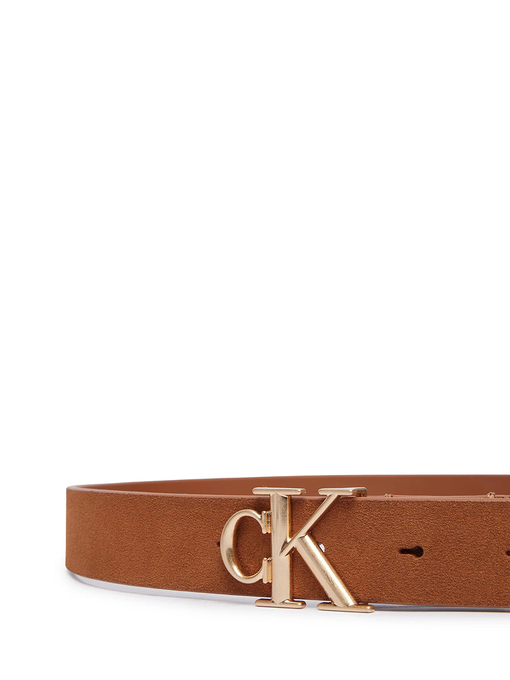 כובע קלווין קליין Round -Buckle Suede 30Mm נשים