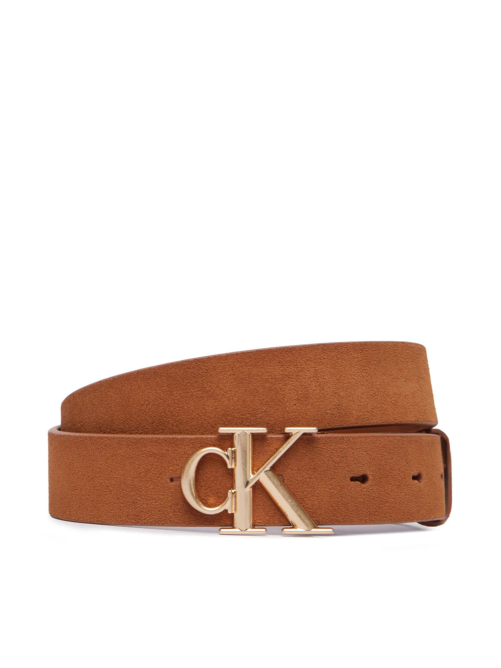 כובע קלווין קליין Round -Buckle Suede 30Mm נשים