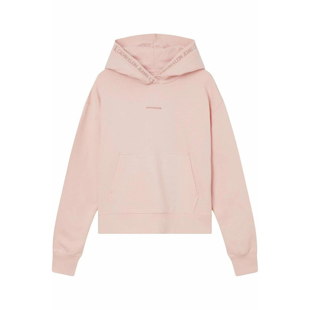 סווטשירט קפוצ'ון קלווין קליין Logo Trim Hoodie נשים