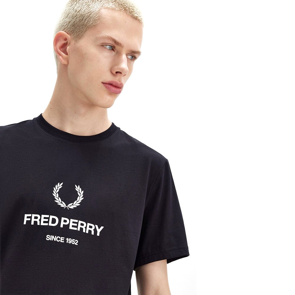 חולצת טישירט קצרה פרד פרי Contrast Tape Ringer גברים