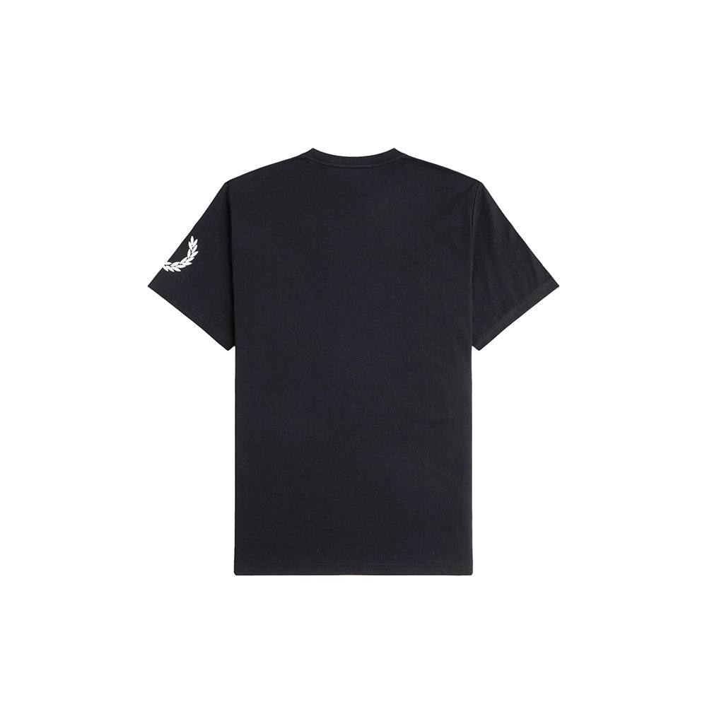 חולצת טישירט קצרה פרד פרי Double Branded Graphic גברים