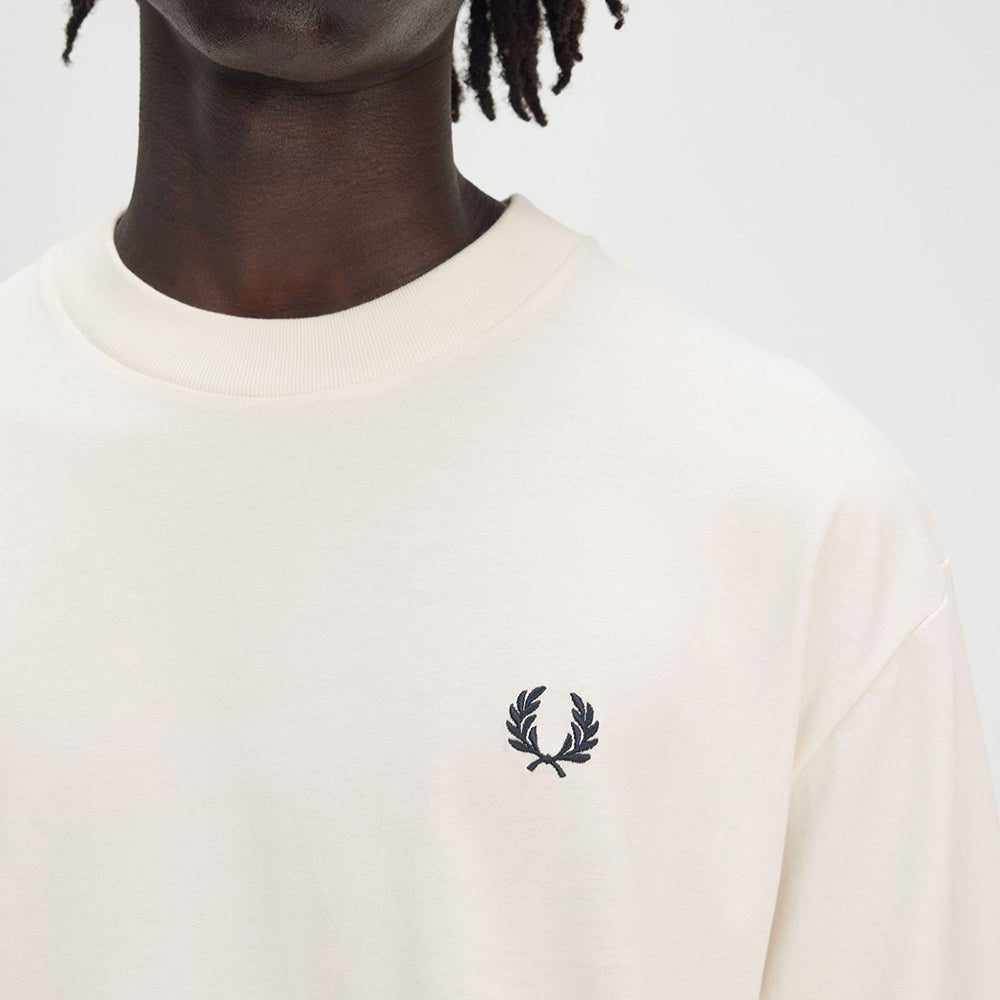חולצת טישירט קצרה פרד פרי Embroidered גברים