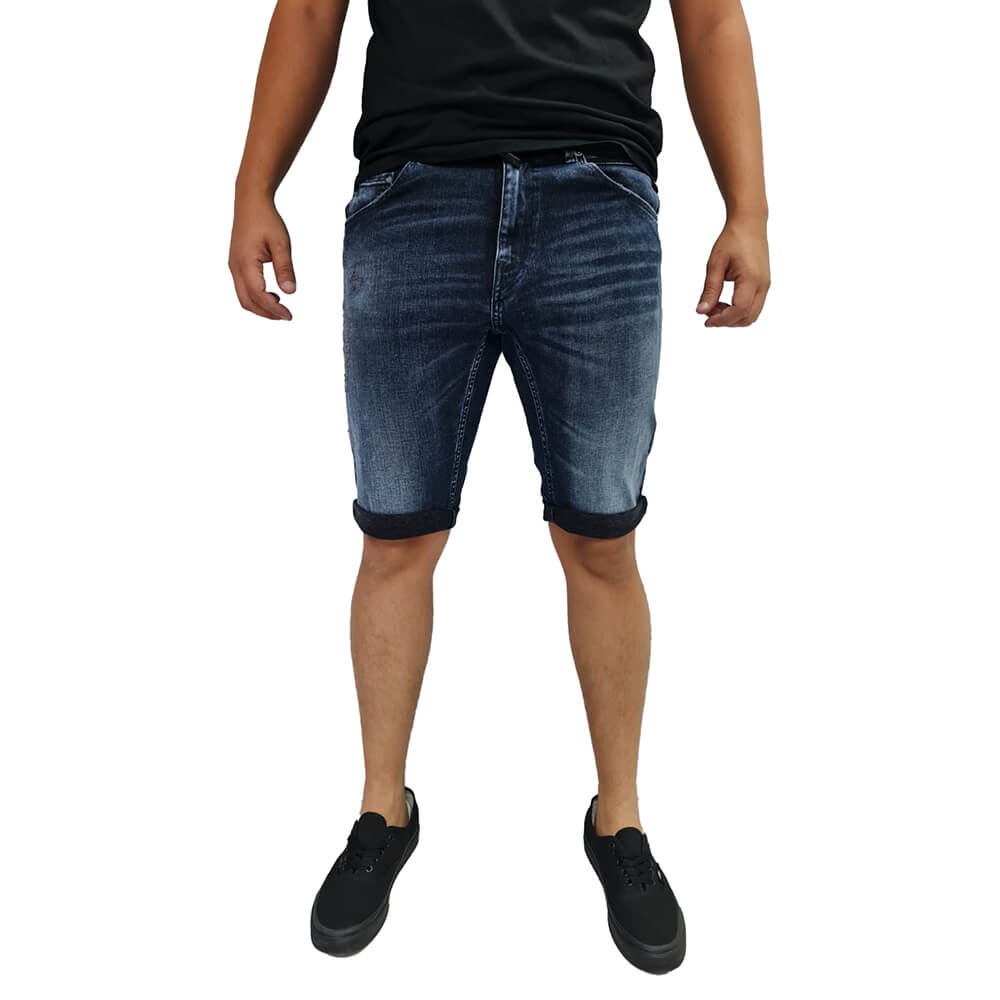 ג'ינס ריפליי קצר עם שפשופים גברים