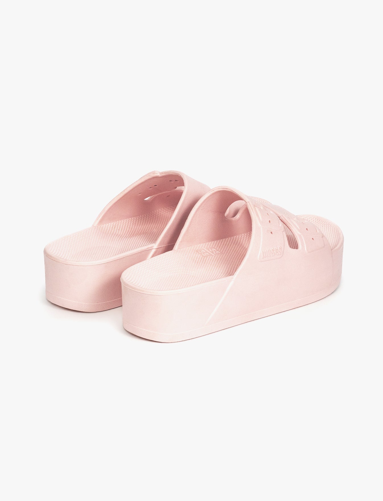 Freedom Moses High - כפכפי פלטפורמה לנשים מוזס בצבע ורוד