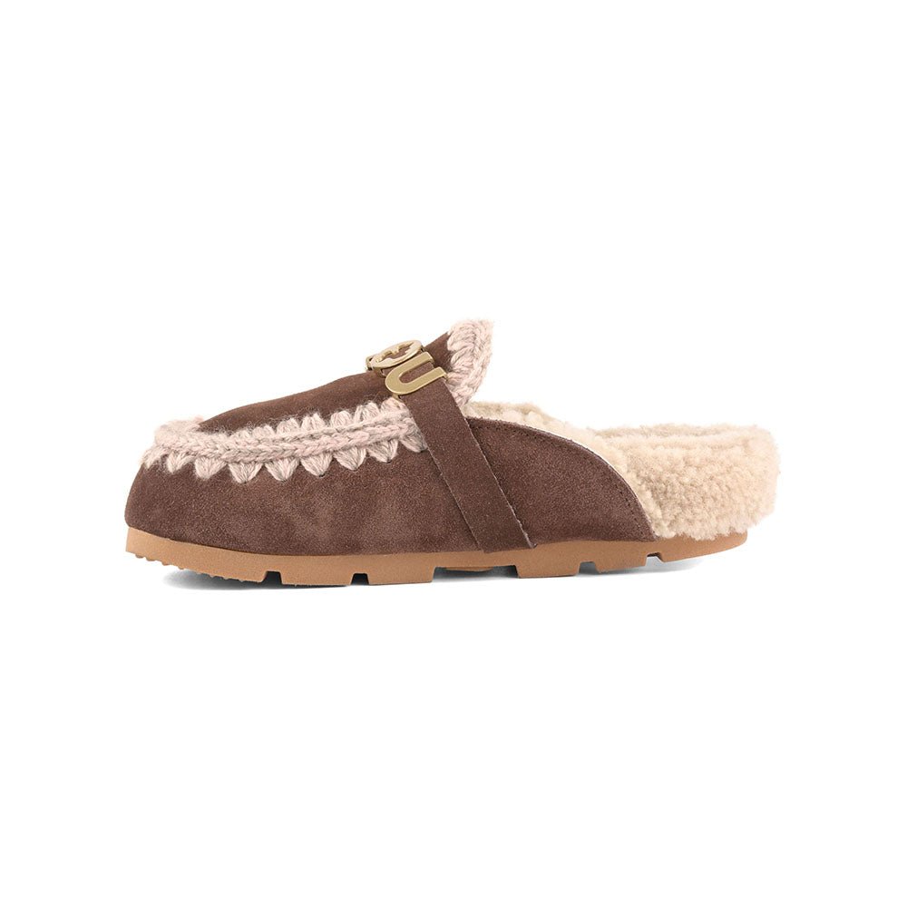 כפכפי Mou Winter Bio Slide - Logo נשים - mou-FW431000A-BRPEP-36