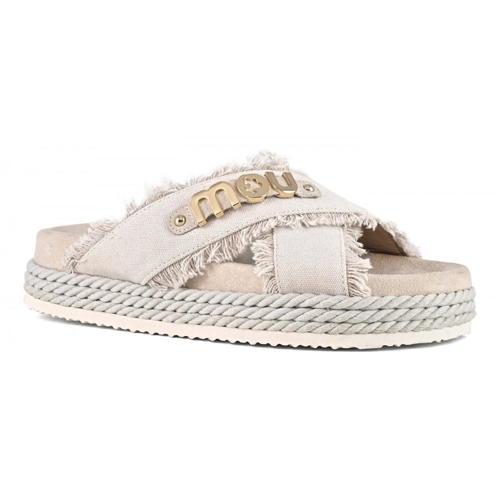 כפכפי Mou Criss-Cross Sandal נשים