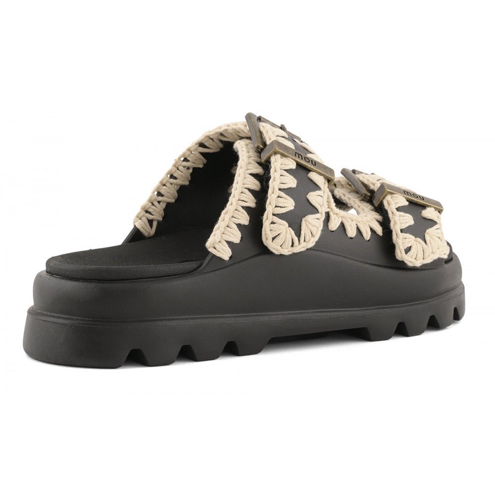 כפכפי Mou Eva One-Piece Slide Two-Buckle נשים