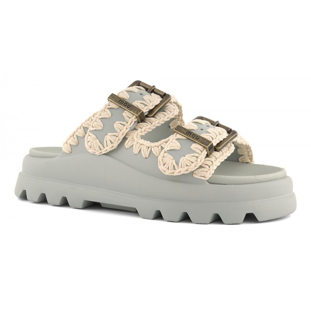 כפכפי Mou Eva One-Piece Slide Two-Buckle נשים