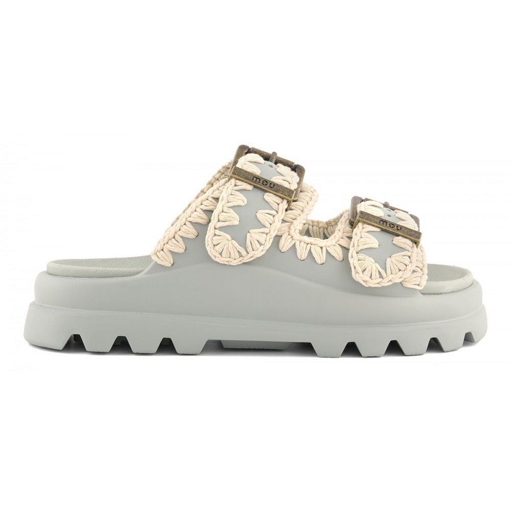 כפכפי Mou Eva One-Piece Slide Two-Buckle נשים