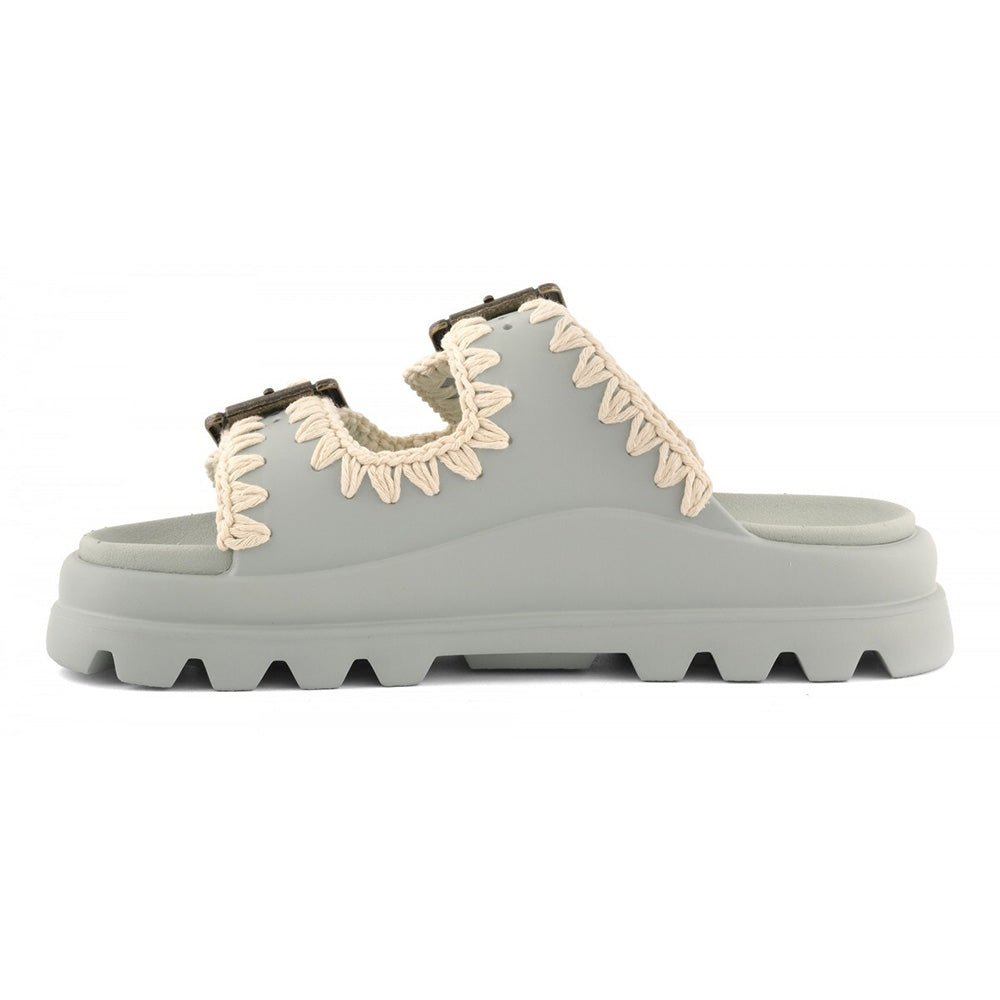 כפכפי Mou Eva One-Piece Slide Two-Buckle נשים