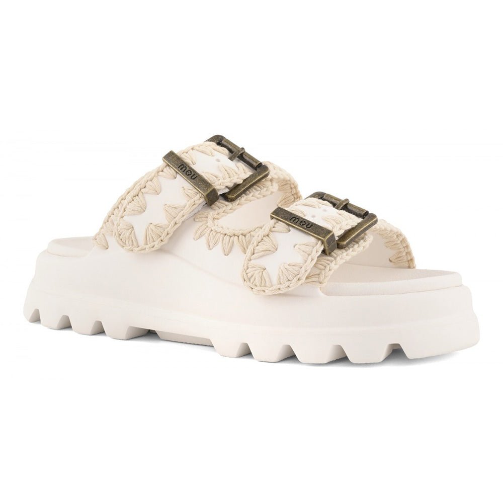 כפכפי Mou Eva One-Piece Slide Two-Buckle נשים