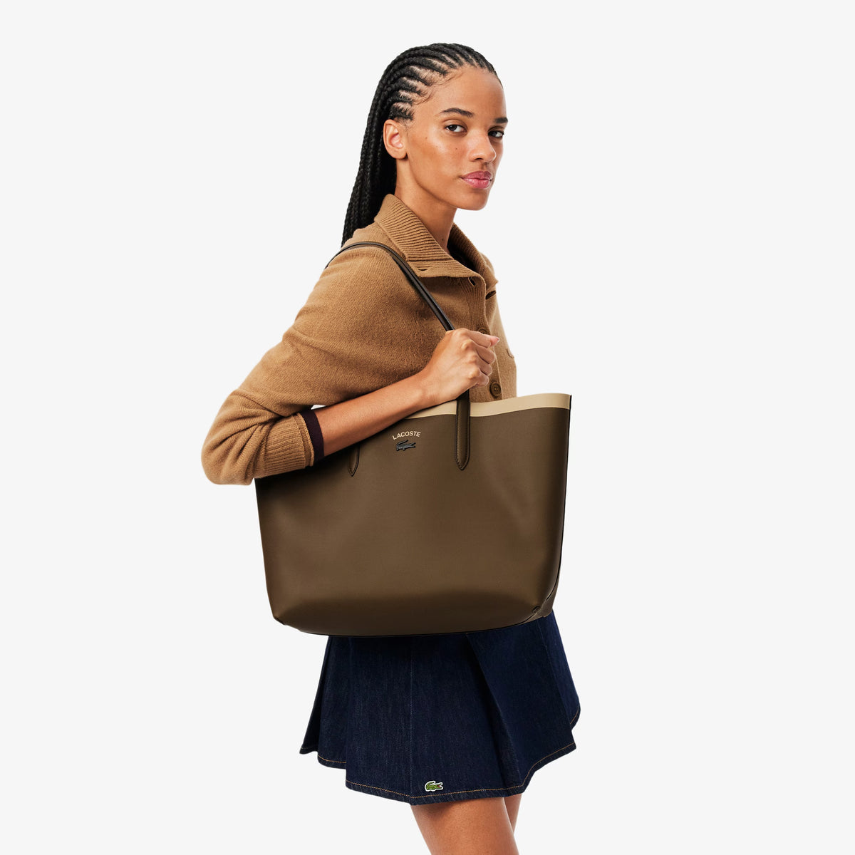 תיק לקוסט Anna Reversible Tote with Pouch נשים - lct-NF5499AS-T74-One-Size