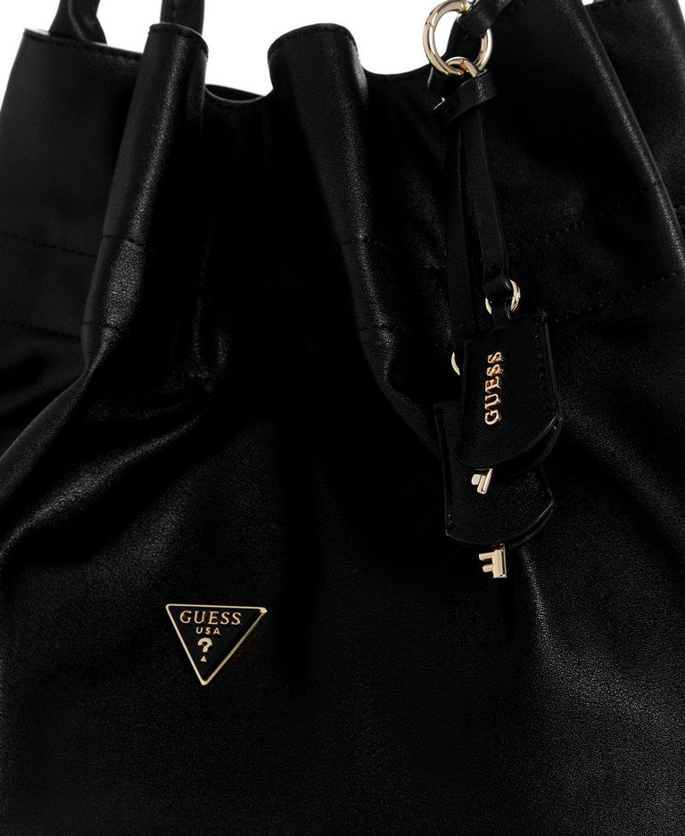 תיק Guess Karima Drawstring Tote נשים - gus-NG224923-BLA-One-Size
