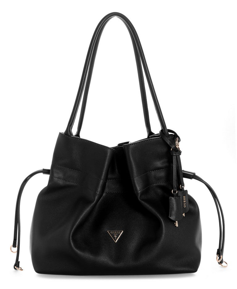 תיק Guess Karima Drawstring Tote נשים - gus-NG224923-BLA-One-Size