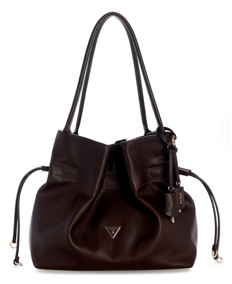 תיק Guess Karima Drawstring Tote נשים - gus-NG224923-BRO-One-Size