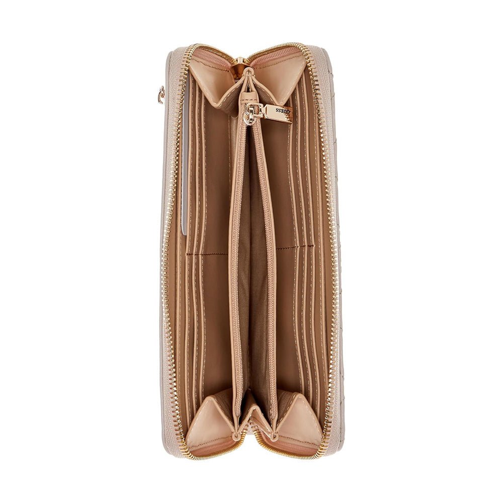 ארנק Guess Karnilla Logo Slg Lrg Zip Arnd נשים