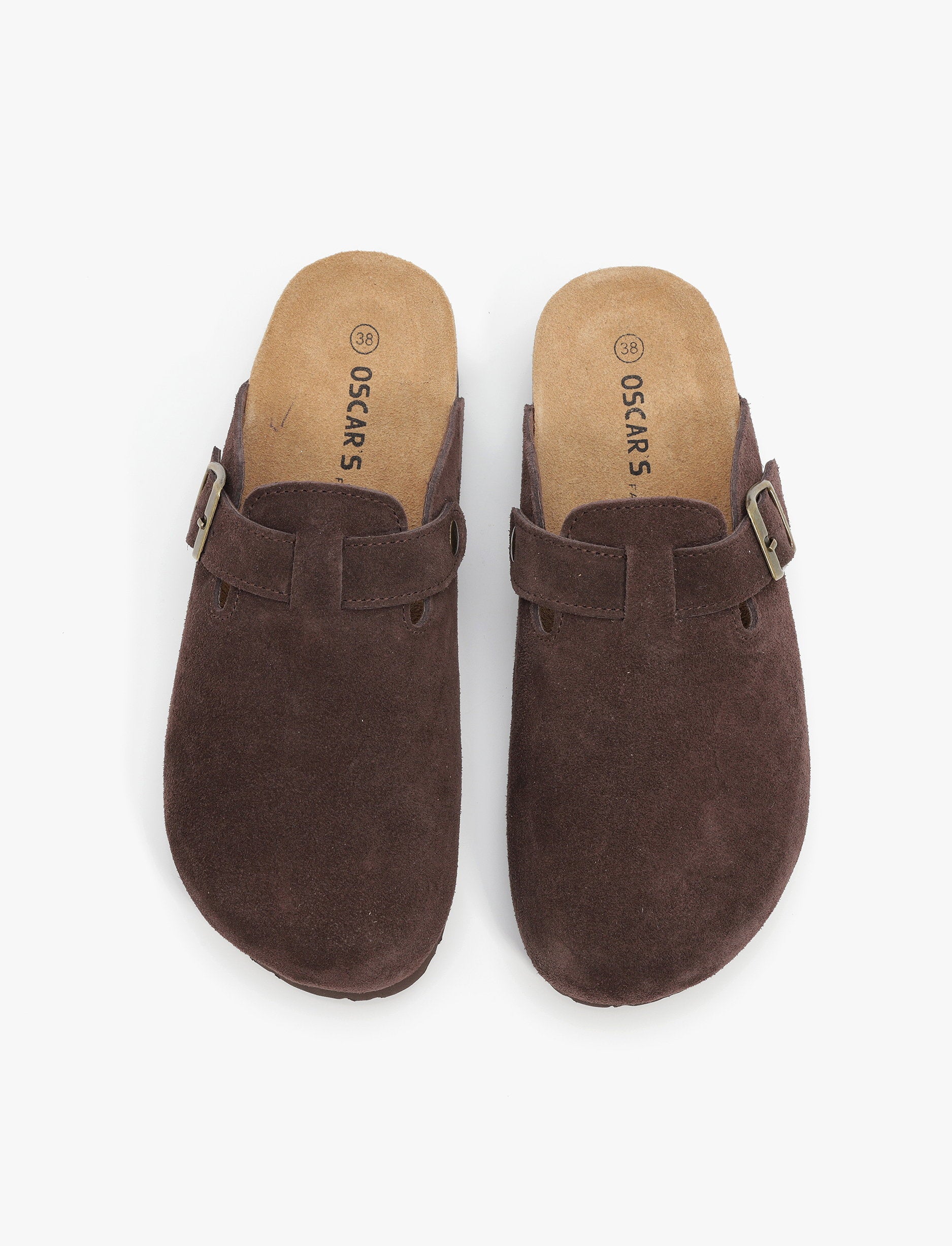 Oscars - כפכפי זמש אלביס סבנטי ניין לגברים בצבע חום