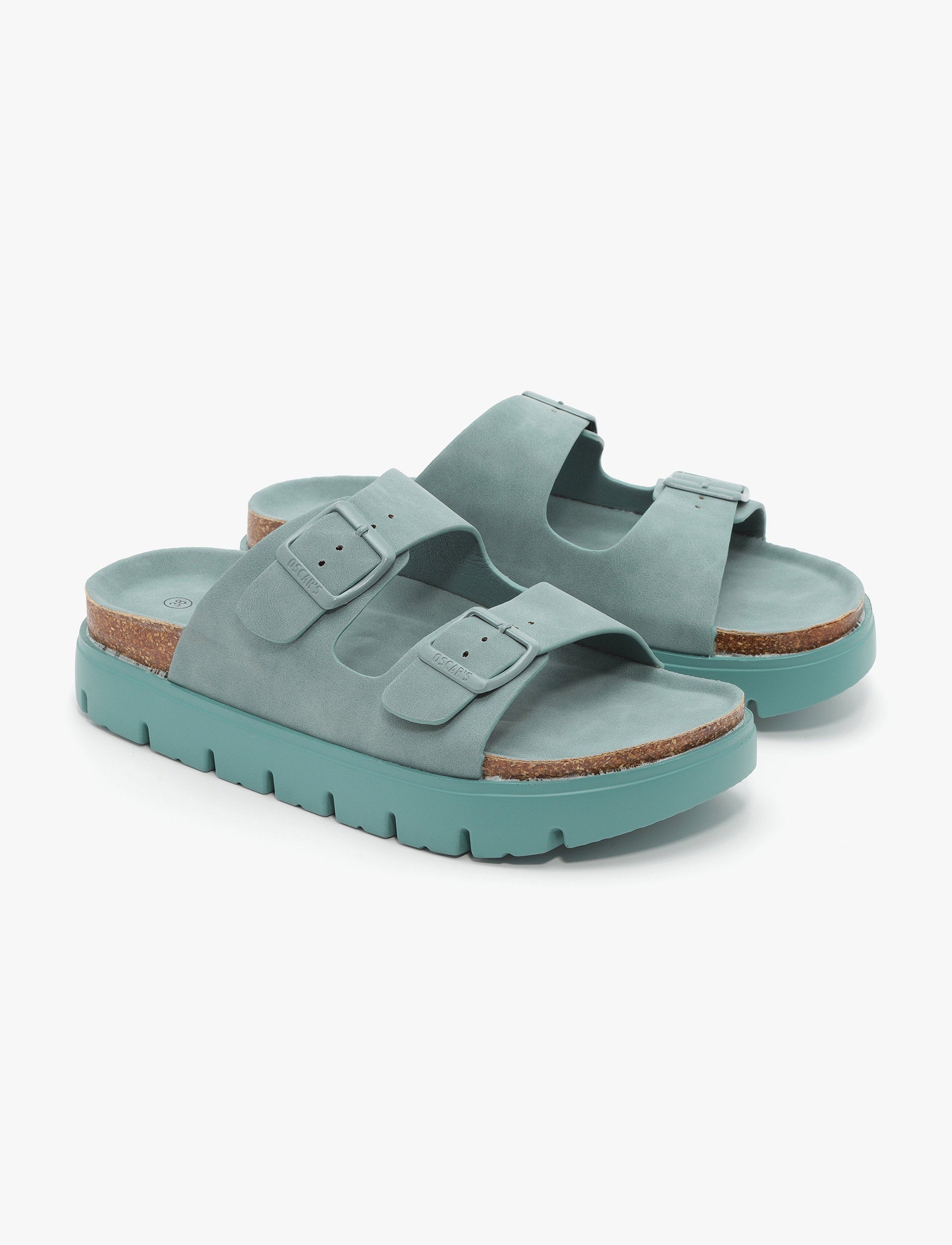 Oscars - כפכפי פלטפורמה אוסקרס דגם מקס לנשים בצבע מנטה