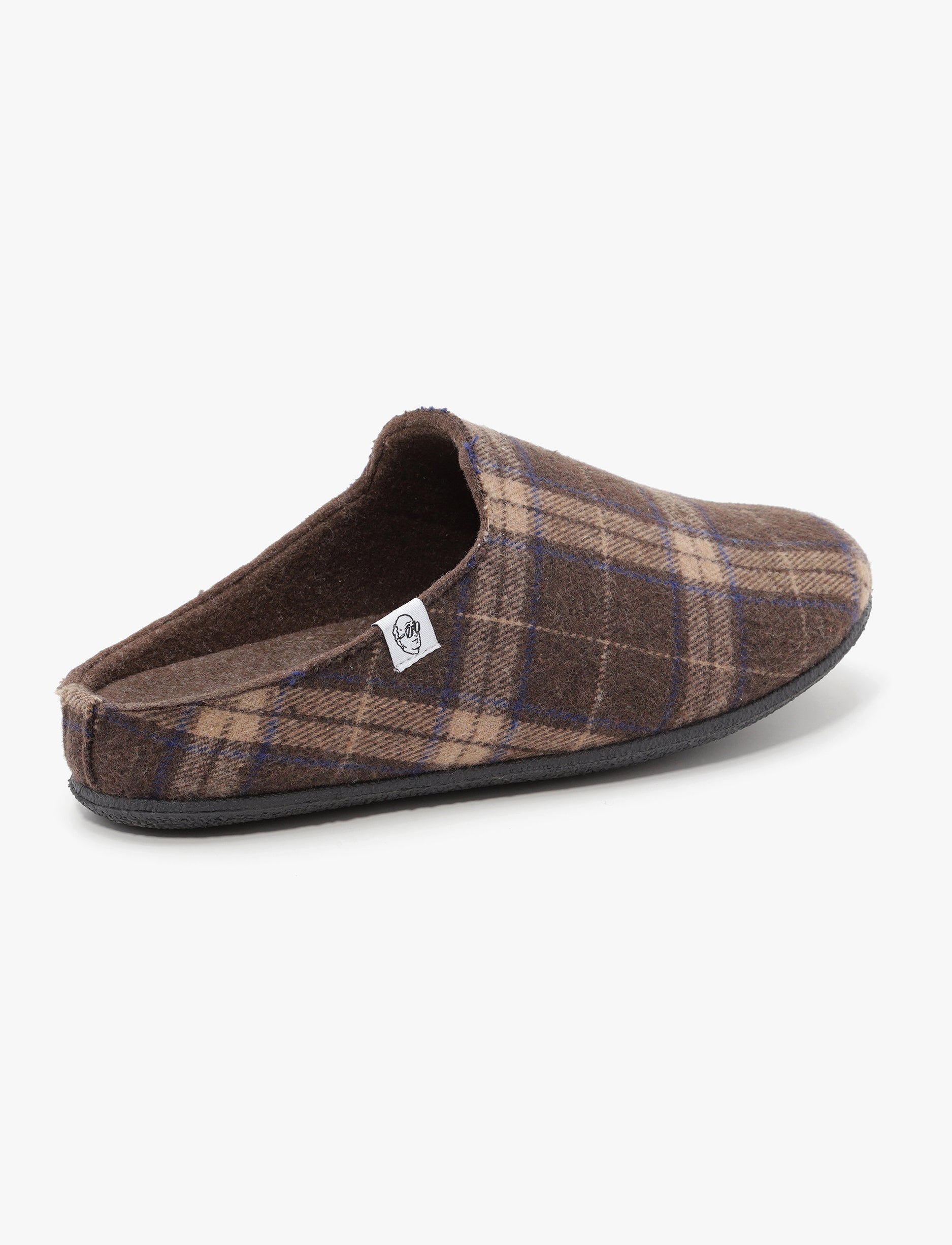 Oscars - נעלי בית אוסקרס ג'וני לגברים בצבע חום משובץ