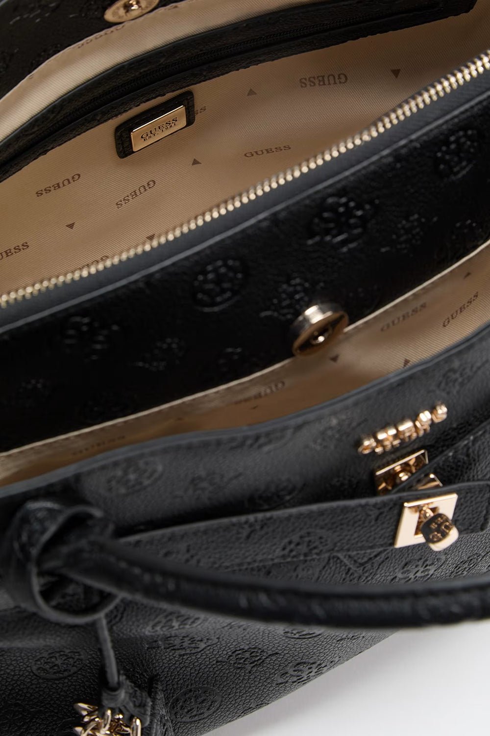 תיק Guess Ella Logo Lrg Gfriend Satchel נשים