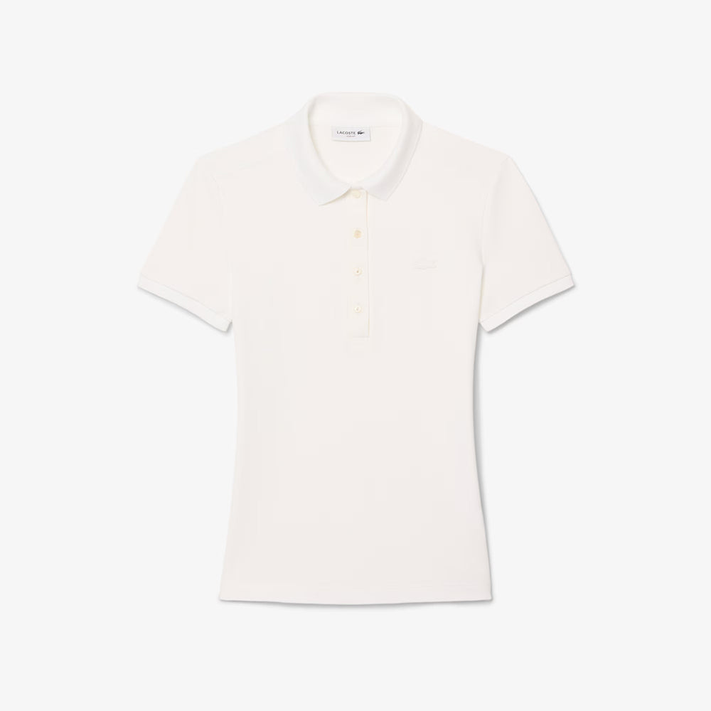 חולצת פולו לקוסט Slim Fit Stretch Piqué נשים