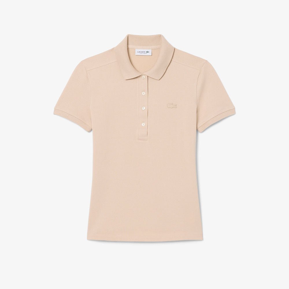 חולצת פולו לקוסט Slim Fit Stretch Piqué נשים