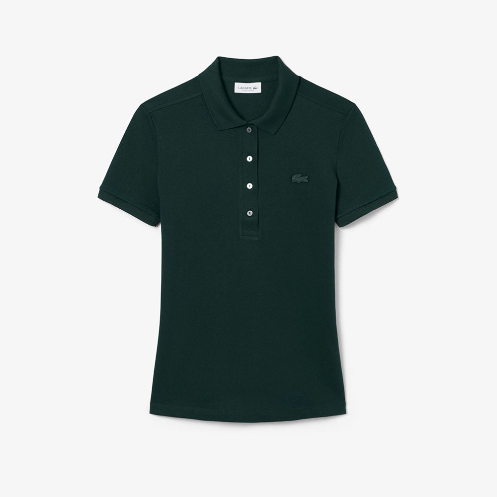 חולצת פולו לקוסט Slim Fit Stretch Piqué נשים