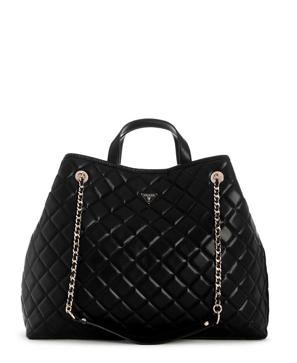 תיק Guess Juliet Large 2 In 1 Tote נשים - gus-QG245629-BLA-One-Size