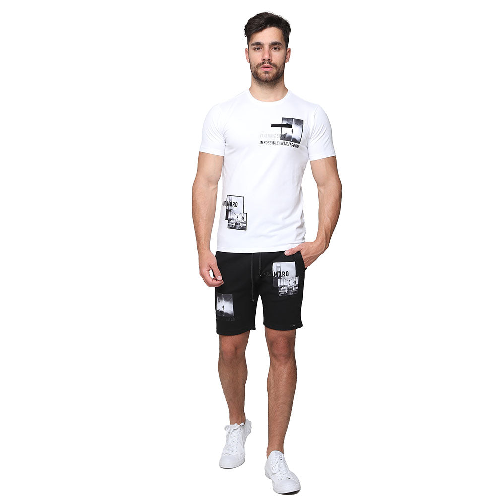 חולצת טישרט אלדו מורו קצרה הדפס תמונות גברים