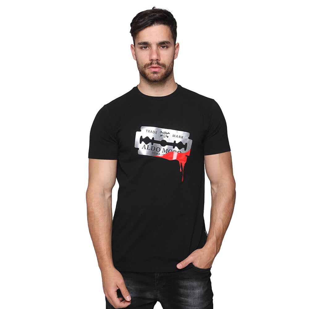 חולצת טישרט אלדו מורו קצרה הדפס להב גברים