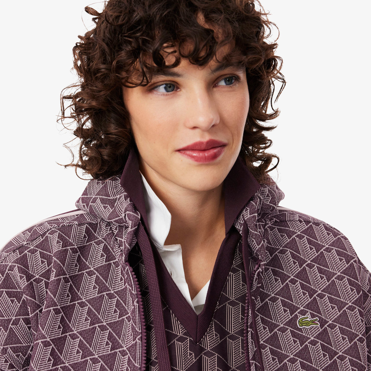 ג'קט לקוסט Jacquard Monogram נשים - lct-SF7606-WE2-34