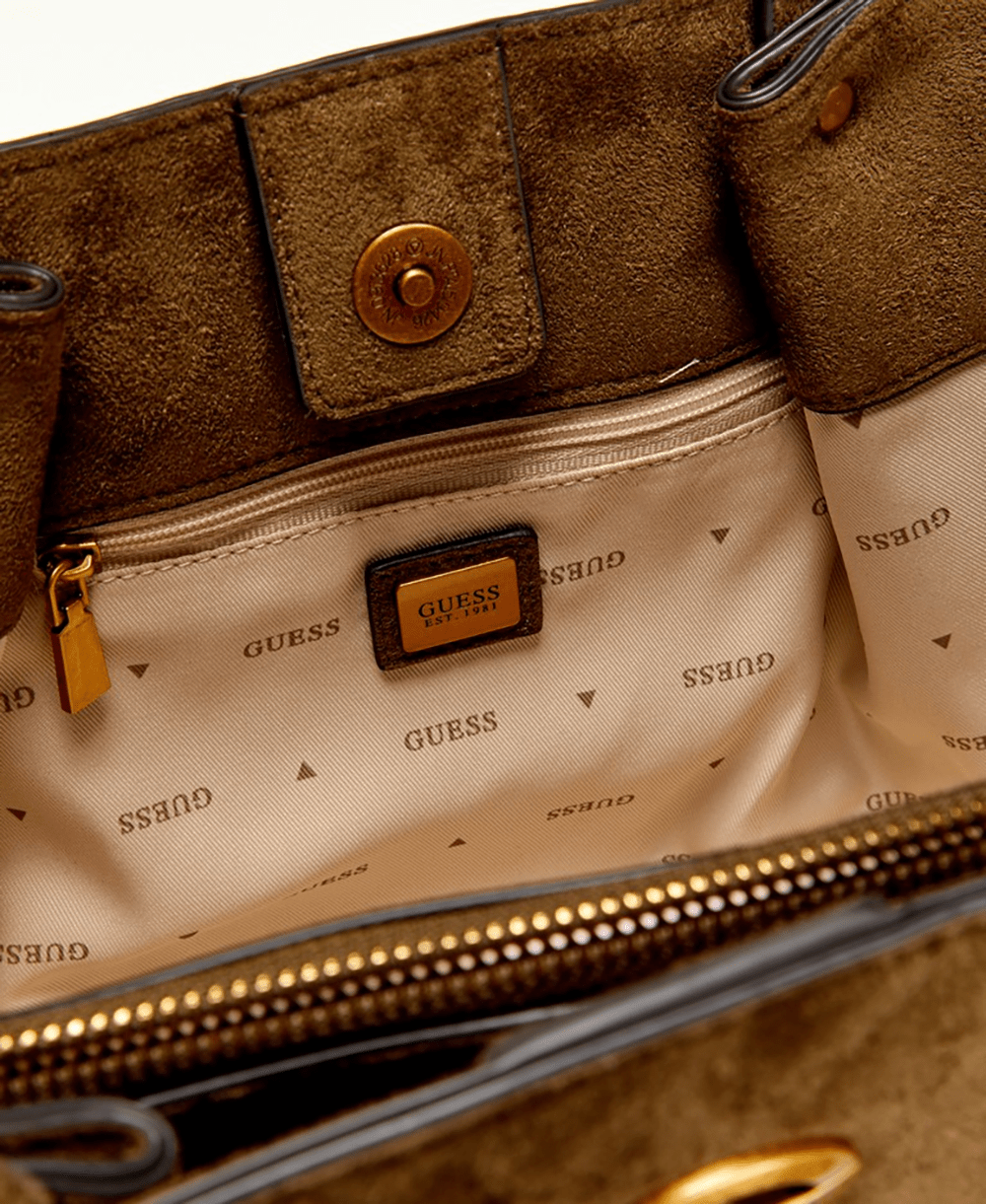 תיק Guess Allegra Girlfriend Satchel נשים - gus-SG223706-OLV-One-Size