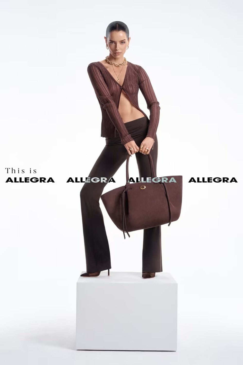 תיק Guess Allegra Girlfriend Tote נשים - gus-SG223723-ESP-One-Size