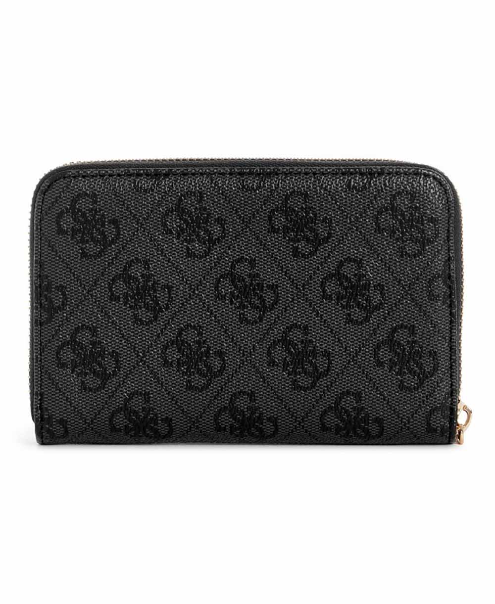 ארנק Guess Yvonne Logo Slg Med Zip Around נשים