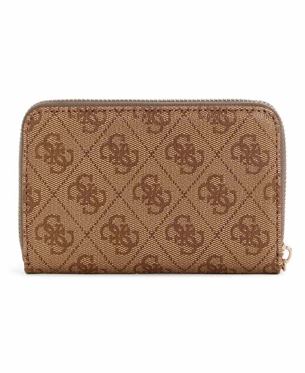 ארנק Guess Yvonne Logo Slg Med Zip Around נשים