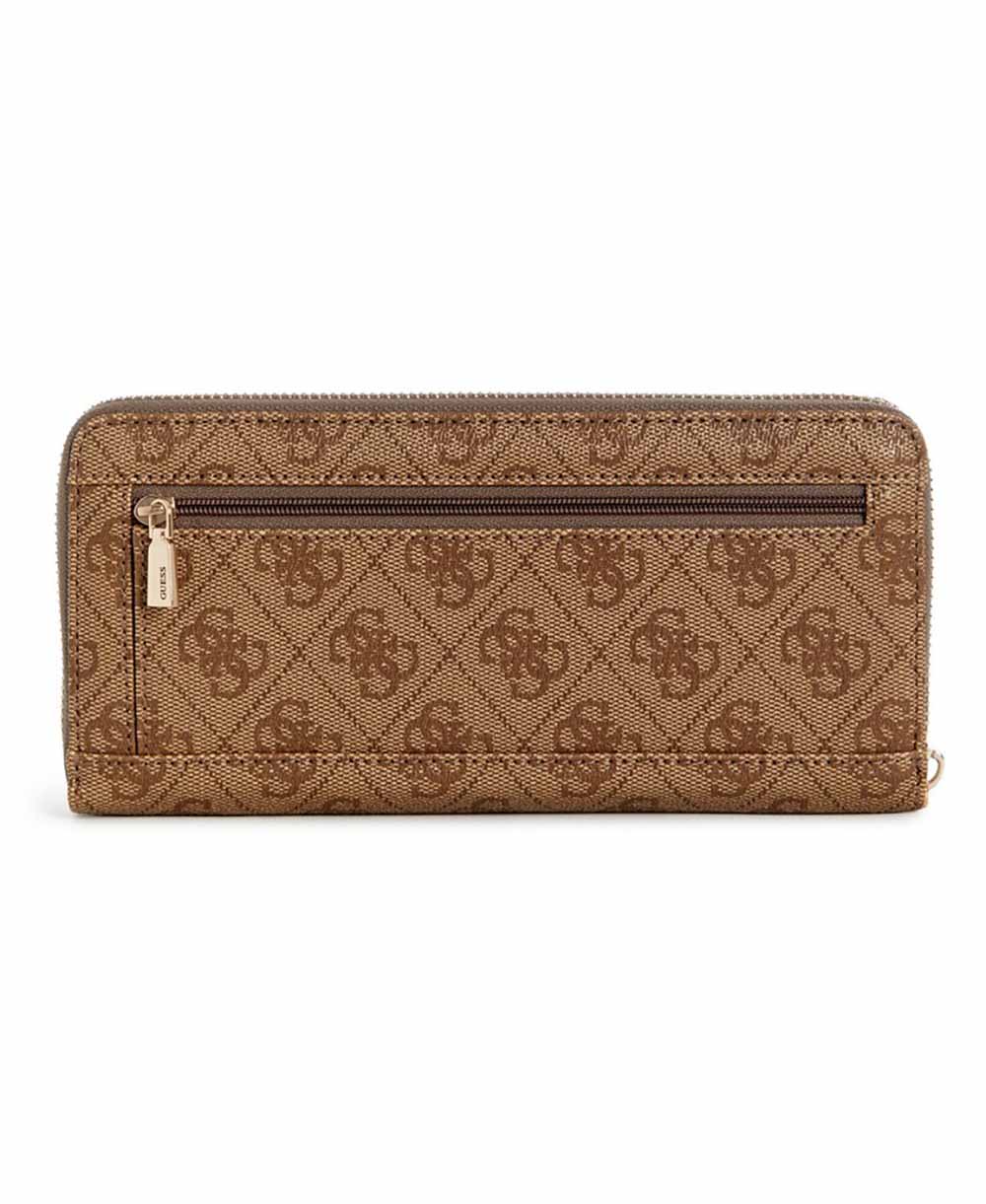 ארנק Guess Yvonne Logo Slg Lrg Zip Around נשים