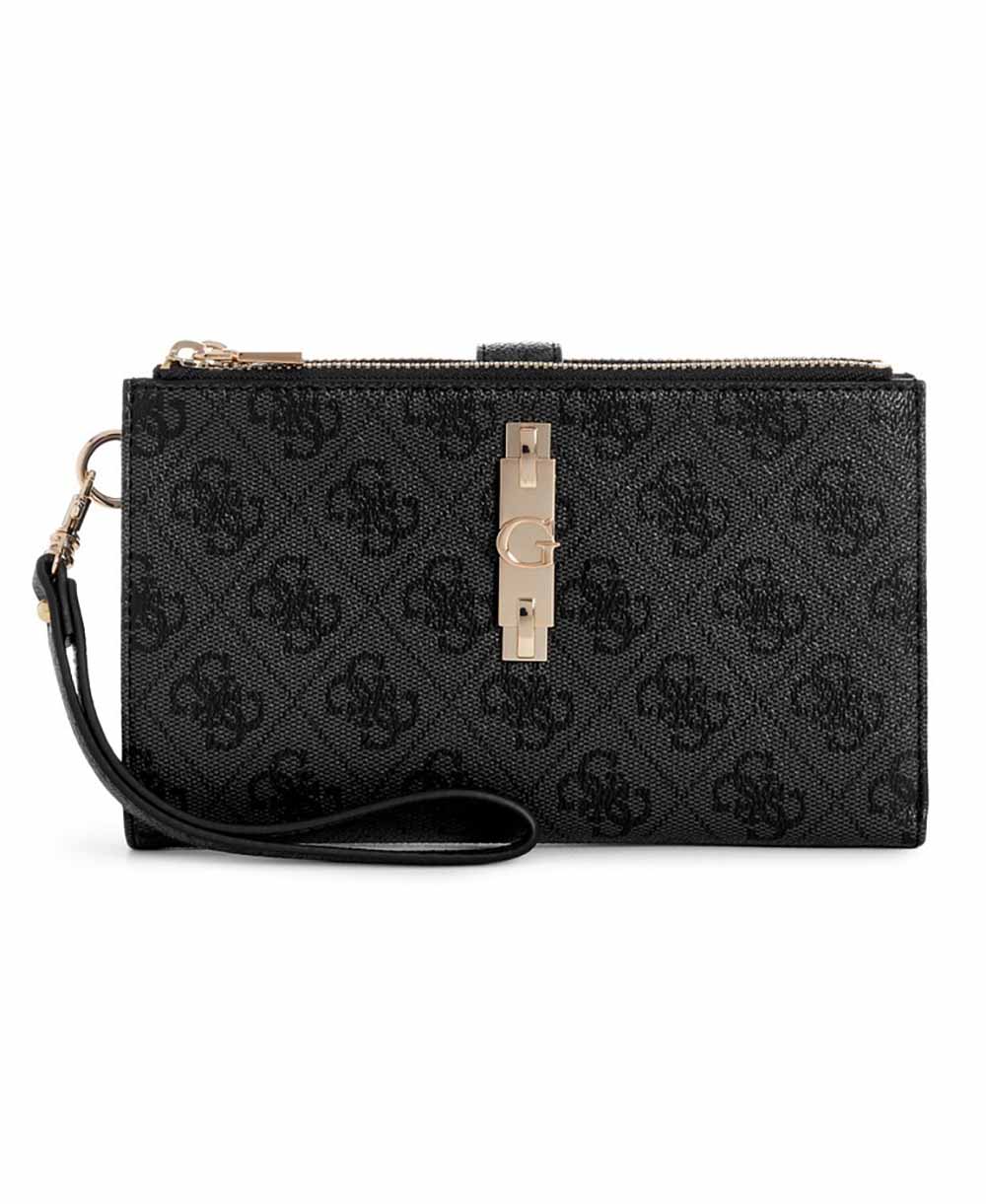ארנק Guess Yvonne Logo Slg Dbl Zip Org נשים - gus-SG2378157-CLO-One-Size