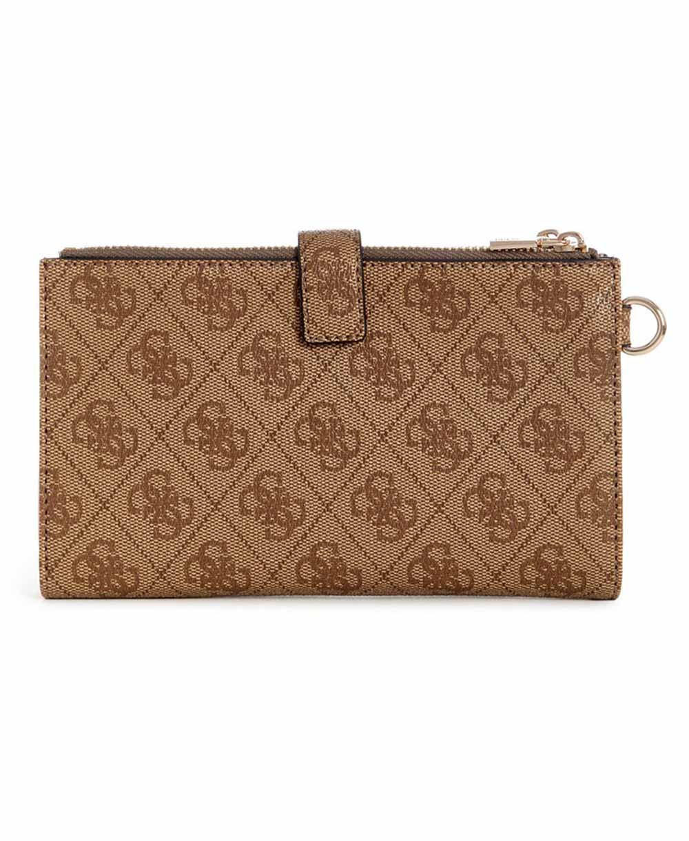 ארנק Guess Yvonne Logo Slg Dbl Zip Org נשים - gus-SG2378157-LTL-One-Size