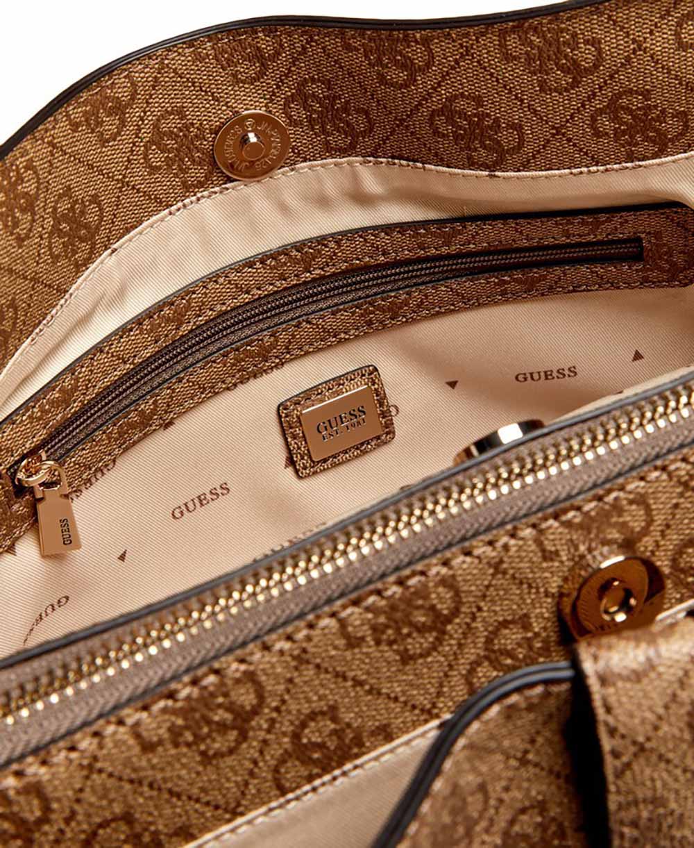 תיק Guess Yvonne Logo Grlfrnd Carryall נשים - gus-SG237822-LTL-One-Size