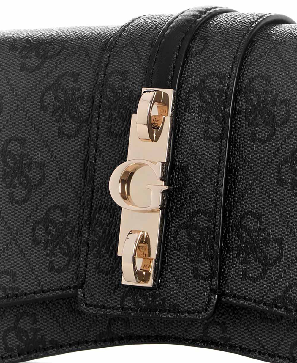 תיק Guess Yvonne Logo Mini Top Handl Flp נשים