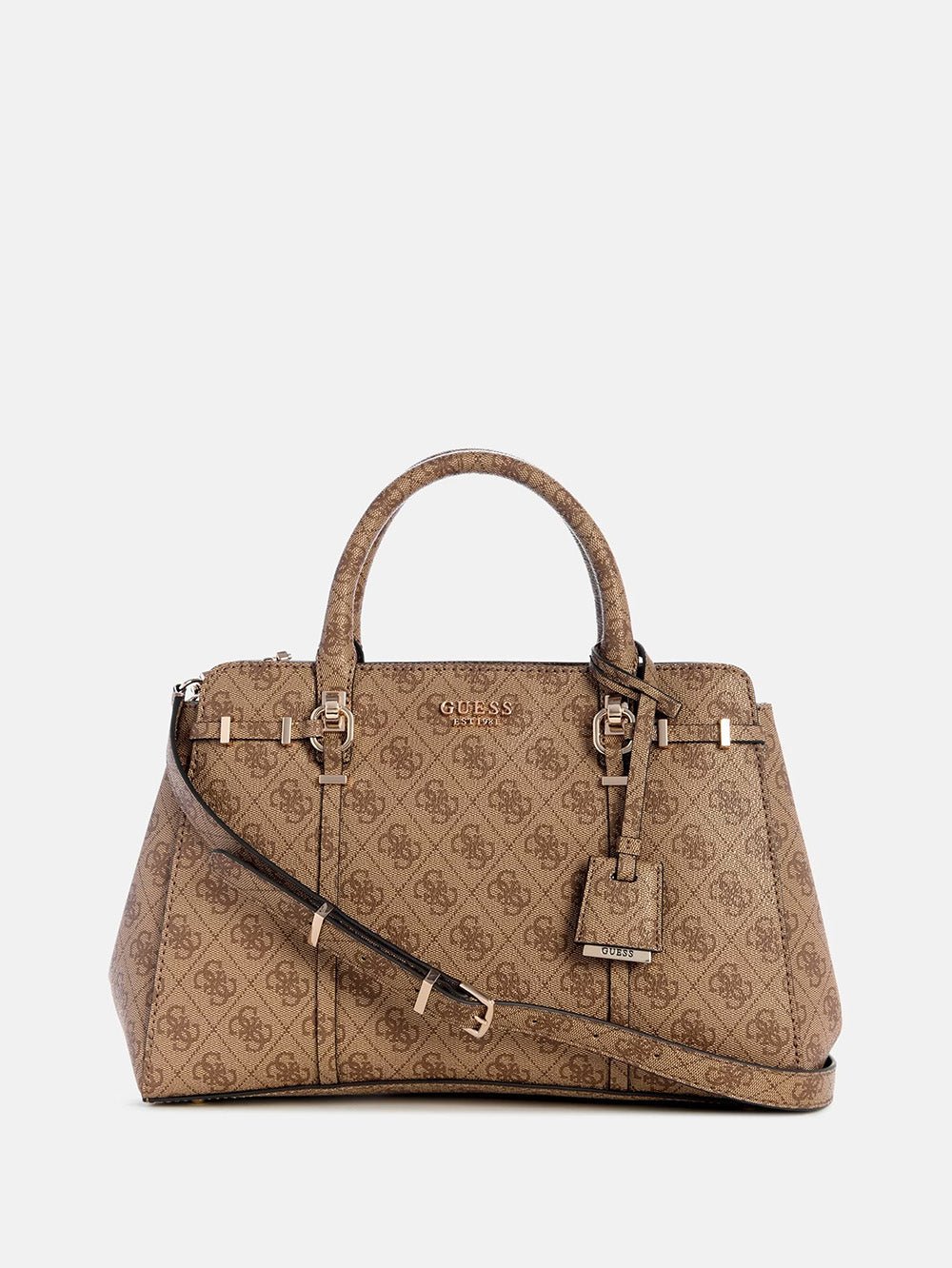 תיק Guess Leona Logo Mulit Comp Satchel נשים