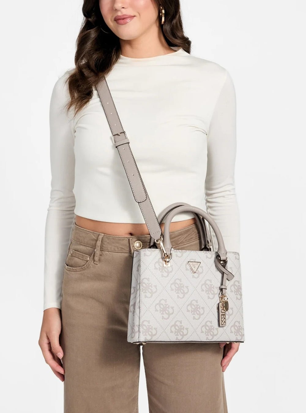 תיק Guess Noelle Ii Sml Multi Comp Stchl נשים