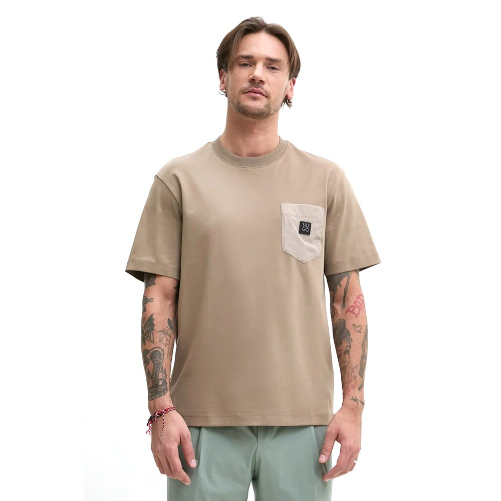 חולצת טישירט קצרה הוגו Logo Pocket גברים