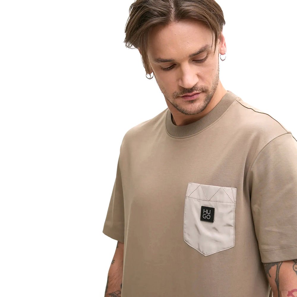 חולצת טישירט קצרה הוגו Logo Pocket גברים