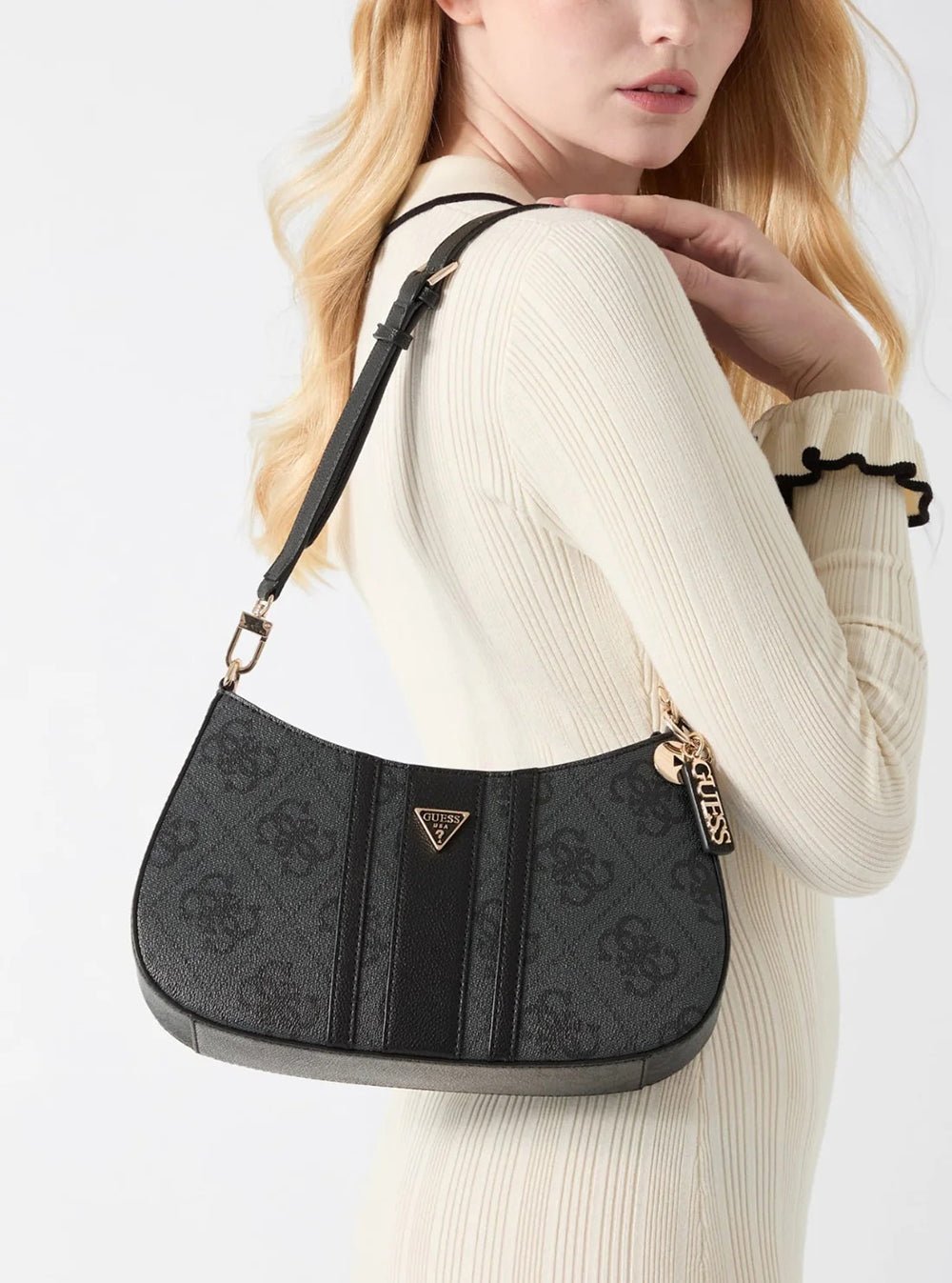 תיק Guess Noelle Ii Top Zip Shoulder Bag נשים
