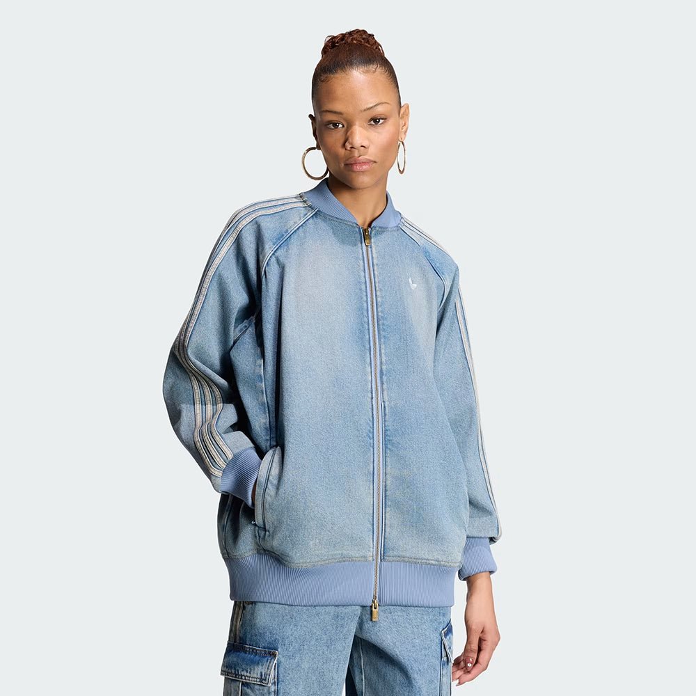 ג'קט אדידס Sst Oversized Denim Tracktop נשים - ads-KQ6473-XS