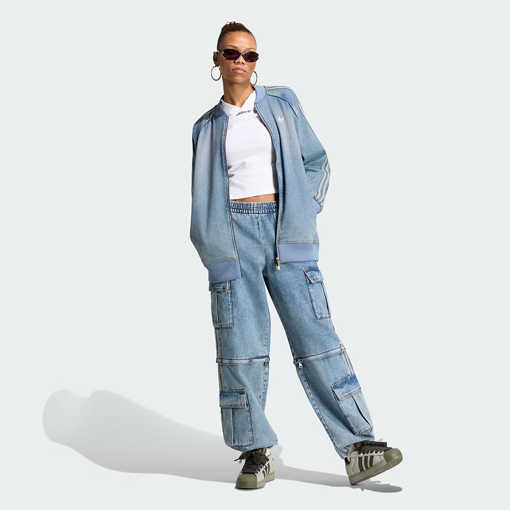 ג'קט אדידס Sst Oversized Denim Tracktop נשים