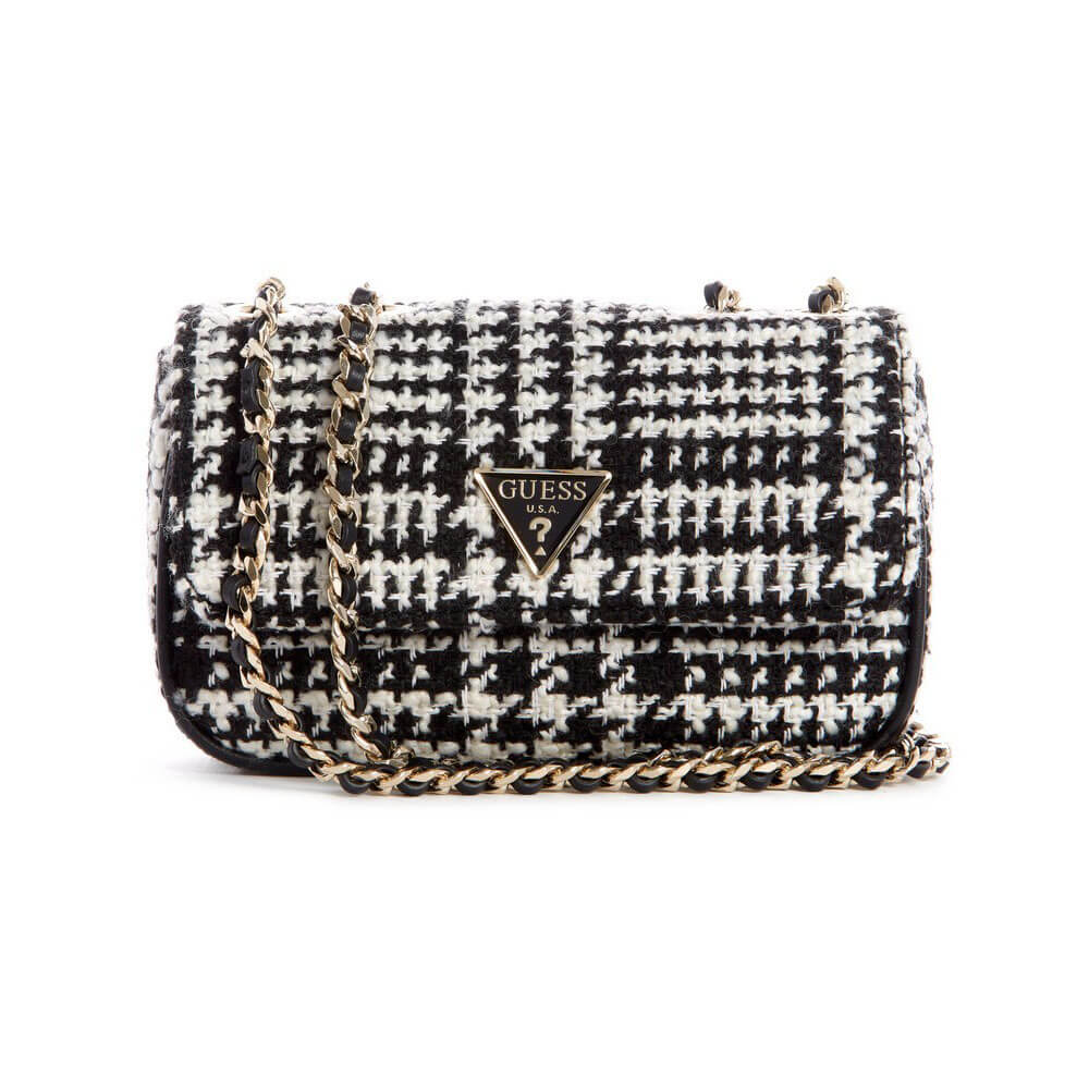 תיק צד Guess נשים Cessily Tweed Convertible Mini Bag